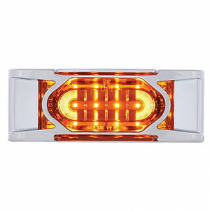 16 LED Reflector Clearance/Marker Light w/ Chrome Bezel - Amber or Red LEDs (Amber, Red or Clear Lens)