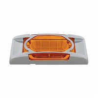 16 LED Reflector Clearance/Marker Light w/ Chrome Bezel - Amber or Red LEDs (Amber, Red or Clear Lens)