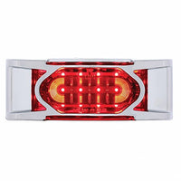 16 LED Reflector Clearance/Marker Light w/ Chrome Bezel - Amber or Red LEDs (Amber, Red or Clear Lens)