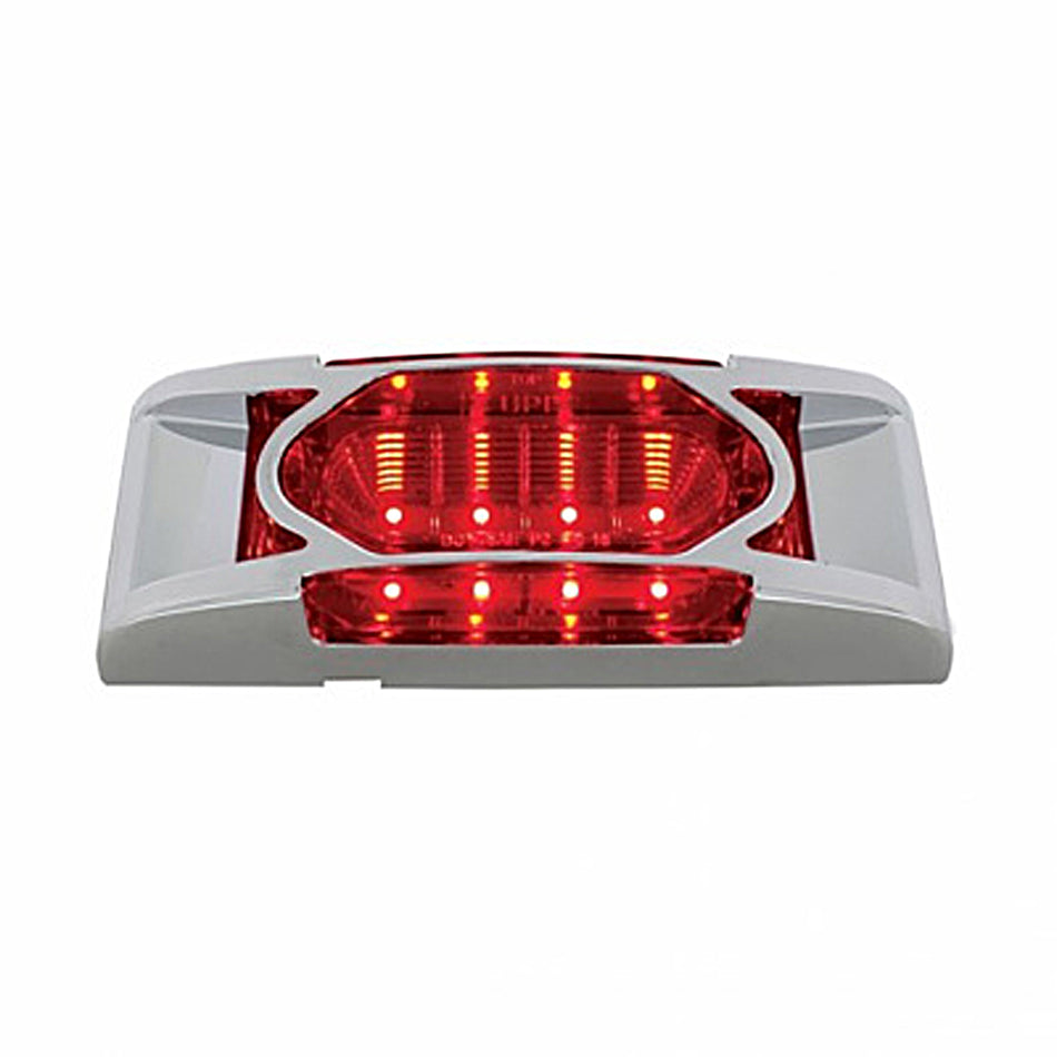 16 LED Reflector Clearance/Marker Light w/ Chrome Bezel - Amber or Red LEDs (Amber, Red or Clear Lens)
