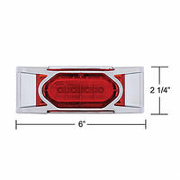 16 LED Reflector Clearance/Marker Light w/ Chrome Bezel - Amber or Red LEDs (Amber, Red or Clear Lens)