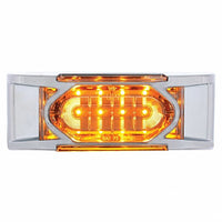 16 LED Reflector Clearance/Marker Light w/ Chrome Bezel - Amber or Red LEDs (Amber, Red or Clear Lens)