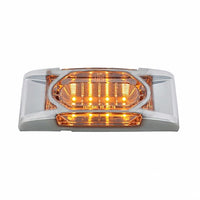 16 LED Reflector Clearance/Marker Light w/ Chrome Bezel - Amber or Red LEDs (Amber, Red or Clear Lens)