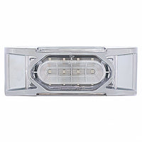 16 LED Reflector Clearance/Marker Light w/ Chrome Bezel - Amber or Red LEDs (Amber, Red or Clear Lens)