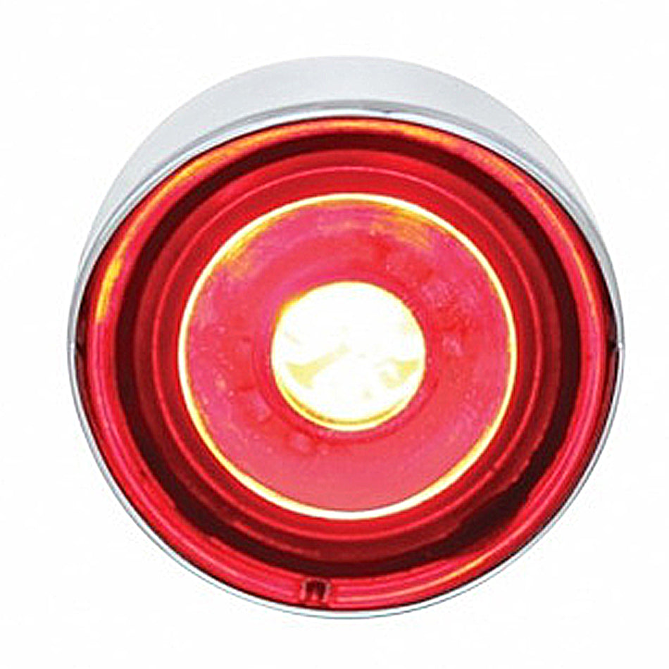 3 High Power LED 1" Clearance/Marker Light w/ Visor - Amber or Red LEDs (Amber or Red Lens)