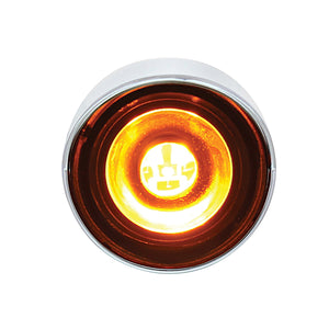 3 LED 1" Dual Function Auxiliary/Utility Light w/ Visor - Amber LEDs (Amber or Clear Lens)