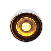 3 LED 1" Dual Function Auxiliary/Utility Light w/ Visor - Amber LEDs (Amber or Clear Lens)