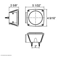 Over 80" Wide LED GloLight Submersible Combination Tail Light Without License Light