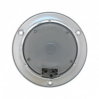 7 LED 4" Round Stainless Steel Flange Stop, Turn & Tail Light - Red LEDs (Red or Clear Lens)