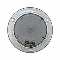 7 LED 4" Round Stainless Steel Flange Stop, Turn & Tail Light - Red LEDs (Red or Clear Lens)