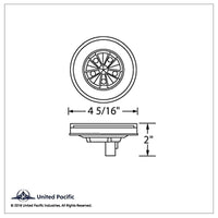 United Pacific - 18 LED 4" Round GloLight (Stop, Turn & Tail) - Amber or Red LEDs (Amber or Red Lens)