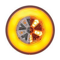 United Pacific - 18 LED 4" Round GloLight (Stop, Turn & Tail) - Amber or Red LEDs (Amber or Red Lens)