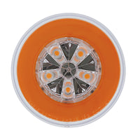 United Pacific - 18 LED 4" Round GloLight (Stop, Turn & Tail) - Amber or Red LEDs (Amber or Red Lens)