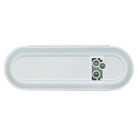 22 LED 6" Oval GloLight With Divider Bar Inner Design (Stop, Turn & Tail) - Red or Amber LEDs (Red or Amber Lens)