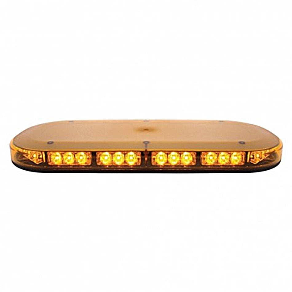 42 High Power LED Micro Warning Light Bar w/ Amber or Clear Lens (Magnetic or Permanent Mount)
