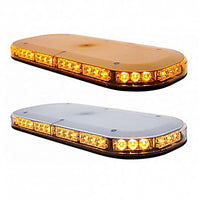 42 High Power LED Micro Warning Light Bar w/ Amber or Clear Lens (Magnetic or Permanent Mount)