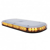 42 High Power LED Micro Warning Light Bar w/ Amber or Clear Lens (Magnetic or Permanent Mount)