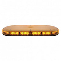 42 High Power LED Micro Warning Light Bar w/ Amber or Clear Lens (Magnetic or Permanent Mount)