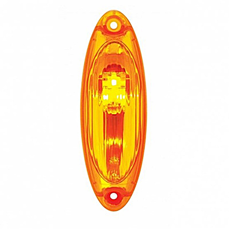 3 Amber LED Reflector Cab Light For 2008-2017 Freightliner Cascadia - Amber LEDs (Amber or Clear Lens)