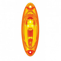 3 Amber LED Reflector Cab Light For 2008-2017 Freightliner Cascadia - Amber LEDs (Amber or Clear Lens)