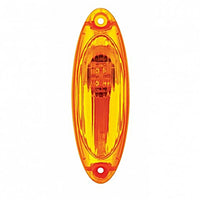 3 Amber LED Reflector Cab Light For 2008-2017 Freightliner Cascadia - Amber LEDs (Amber or Clear Lens)