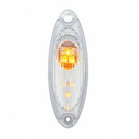 3 Amber LED Reflector Cab Light For 2008-2017 Freightliner Cascadia - Amber LEDs (Amber or Clear Lens)
