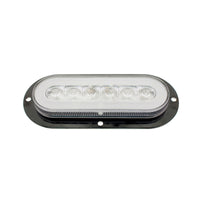 22 LED 6" Oval Flange Mount GloLight (Turn Signal) - Amber LEDs (Amber or Clear Lens)