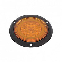 21 LED 4" Round Flange Mount GloLight (Stop, Turn & Tail) - Amber or Red LEDs (Amber or Red Lens)