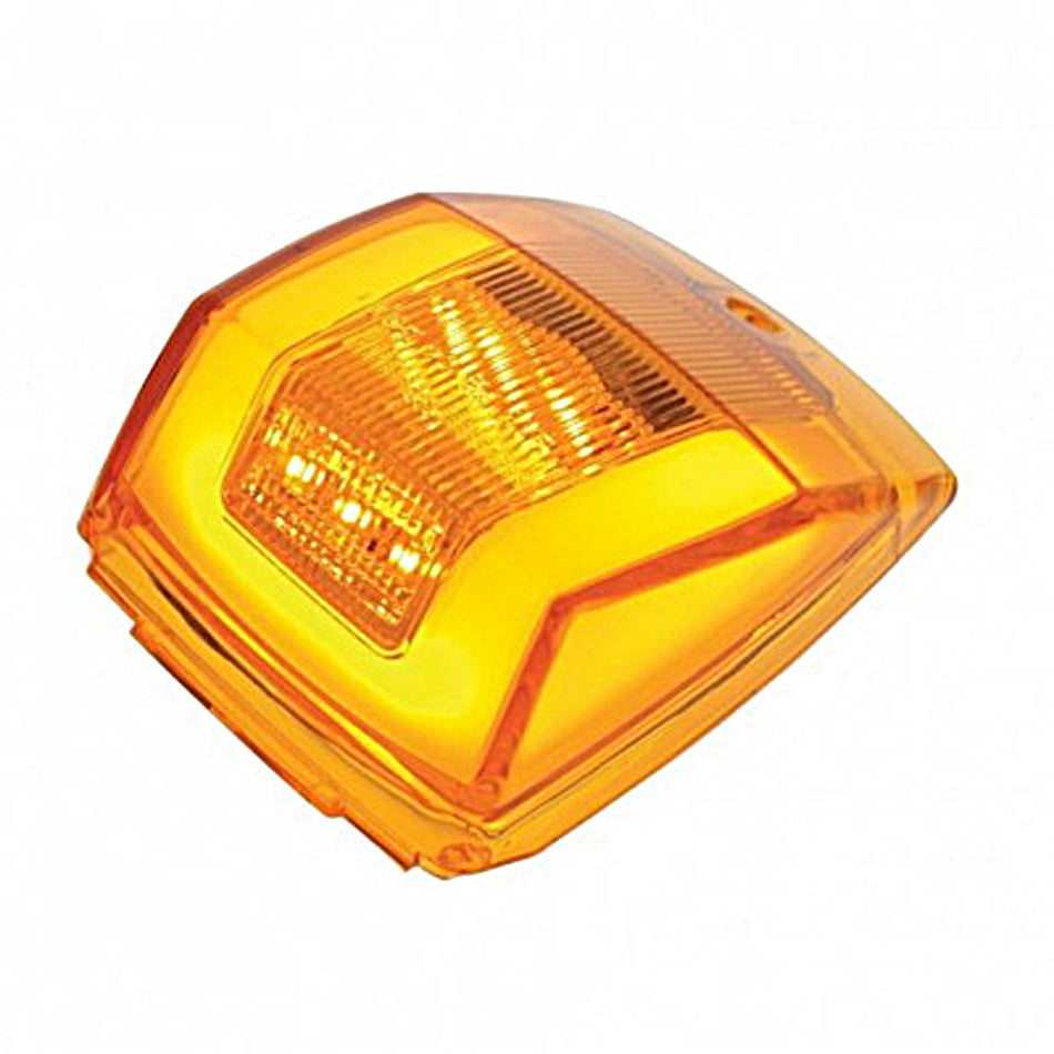 United Pacific - 24 LED GloLight Square Cab Light - Amber LEDs (Amber or Clear Lens)
