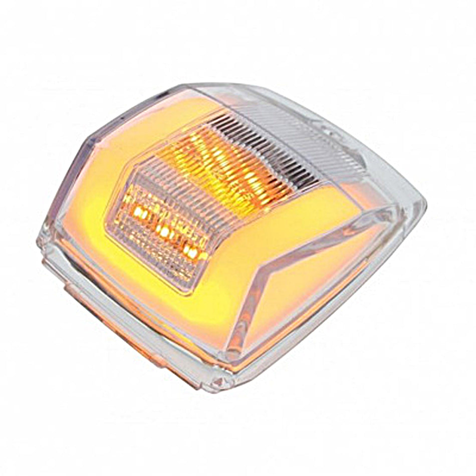 United Pacific - 24 LED GloLight Square Cab Light - Amber LEDs (Amber or Clear Lens)