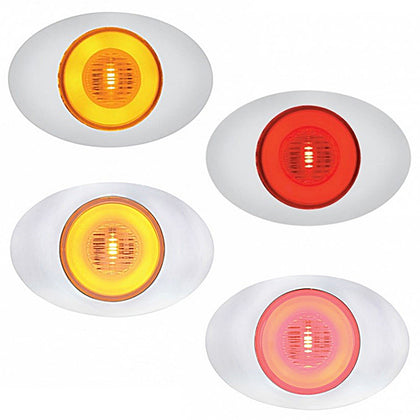 5 LED M3 Millennium GloLight Clearance/Marker Light - Amber or Red LEDs (Amber, Red or Clear Lens)
