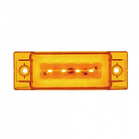 16 LED Rectangular GloLight Clearance/Marker Light With or Without Bezel - Amber or Red LEDs (Amber or Red Lens)
