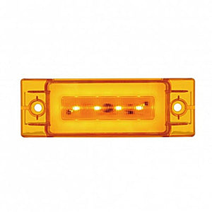 16 LED Rectangular GloLight Clearance/Marker Light With or Without Bezel - Amber or Red LEDs (Amber or Red Lens)
