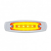 16 LED Rectangular GloLight Clearance/Marker Light With or Without Bezel - Amber or Red LEDs (Amber or Red Lens)