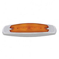 16 LED Rectangular GloLight Clearance/Marker Light With or Without Bezel - Amber or Red LEDs (Amber or Red Lens)