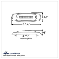 16 LED Rectangular GloLight Clearance/Marker Light With or Without Bezel - Amber or Red LEDs (Amber or Red Lens)