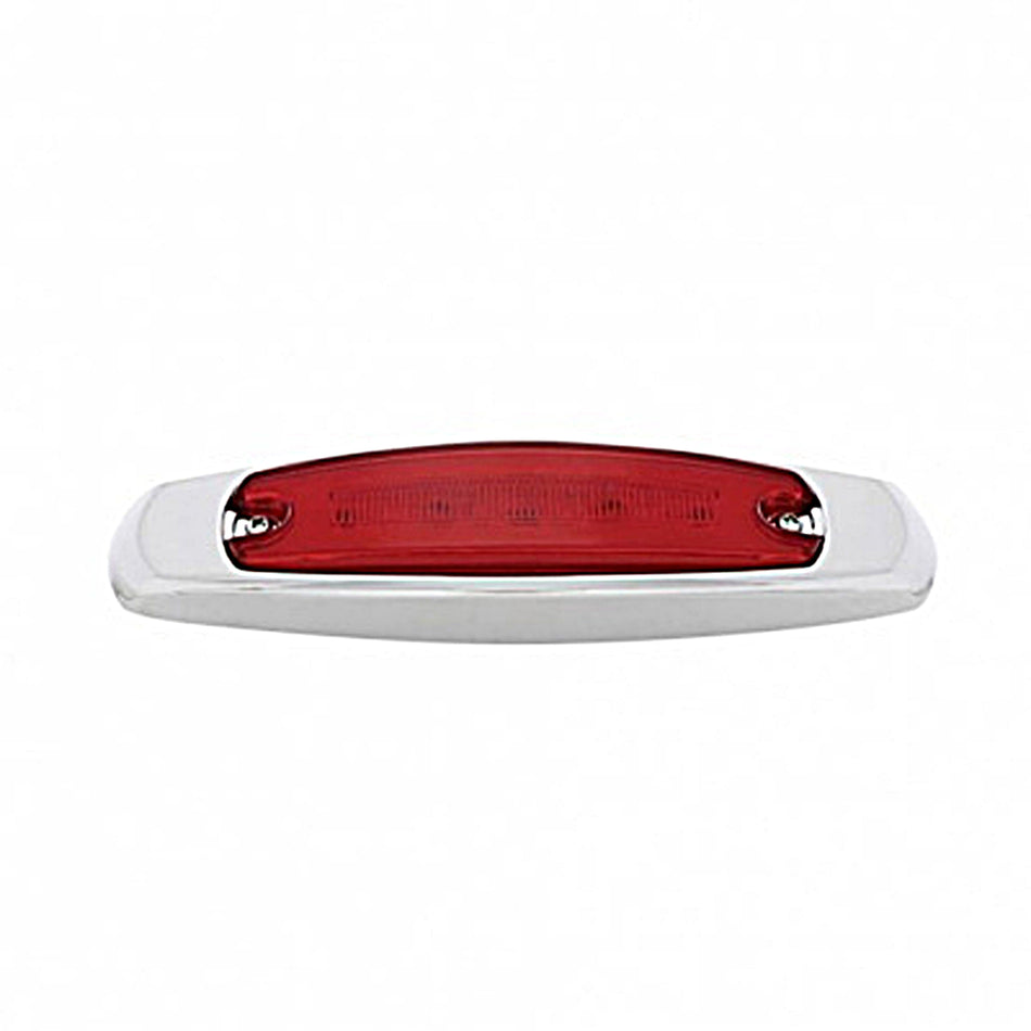 16 LED Rectangular GloLight Clearance/Marker Light With or Without Bezel - Amber or Red LEDs (Amber or Red Lens)