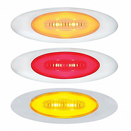 6 LED M5 Millennium GloLight Clearance/Marker Light - Amber or Red LEDs (Amber, Red or Clear Lens)