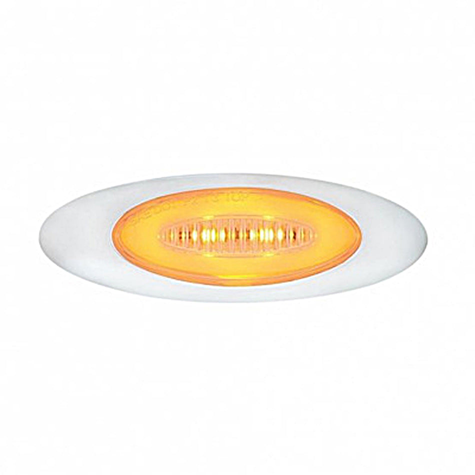 6 LED M5 Millennium GloLight Clearance/Marker Light - Amber or Red LEDs (Amber, Red or Clear Lens)
