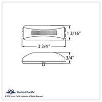 10 LED Rectangular GloLight Clearance/Marker Light - Amber or Red LEDs (Amber, Red or Clear Lens)