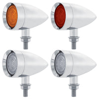 United Pacific - 9 LED Mini Bullet Light - Amber or Red LEDs (Amber, Red or Clear Lens)