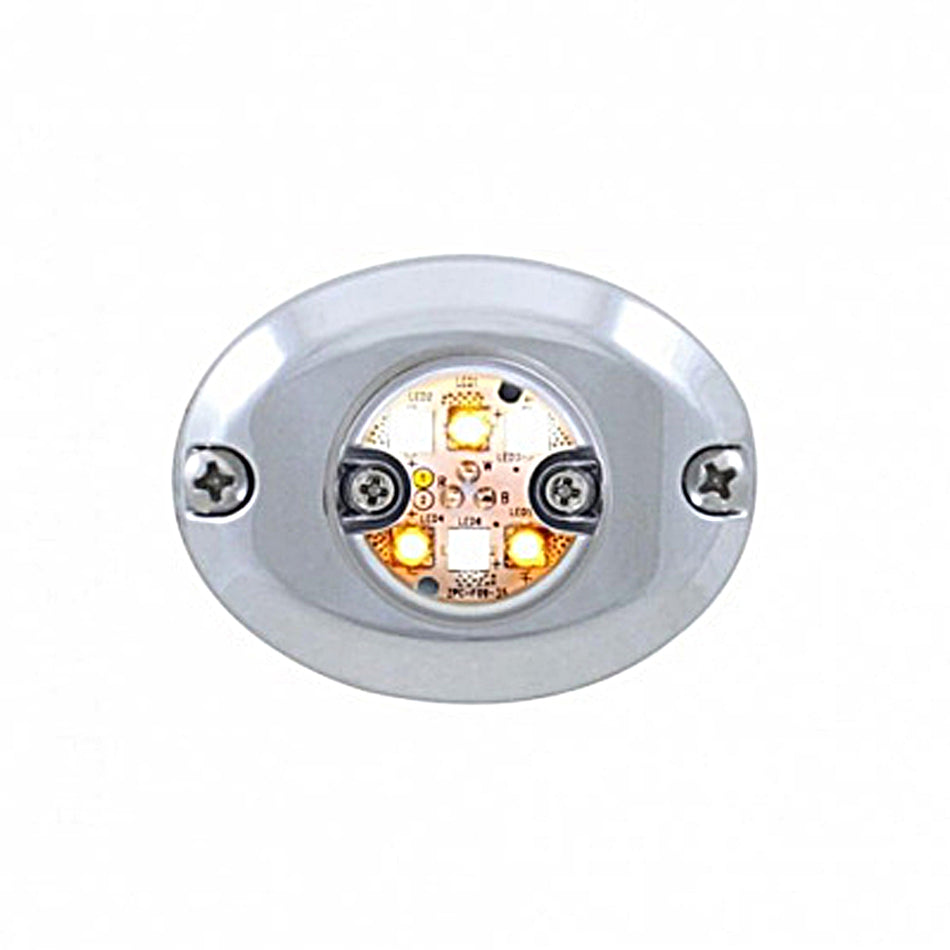 United Pacific - 6 LED 1" Warning Light - Split Color