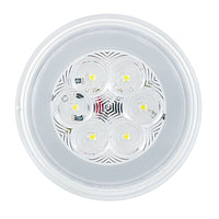 United Pacific - 21 LED 4" GloLight Back-Up Light - White LEDs (Clear Lens)