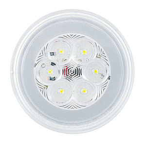United Pacific - 21 LED 4" GloLight Back-Up Light - White LEDs (Clear Lens)