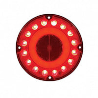 United Pacific - 32 LED 7" GloLight Stop, Turn & Tail Light - Red LEDs (Red Lens)