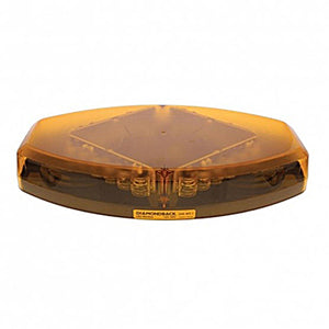 United Pacific - 24 LED Crystal Warning Light Bar - Amber LEDs (Amber Lens)