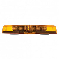 United Pacific - 24 LED Crystal Warning Light Bar - Amber LEDs (Amber Lens)