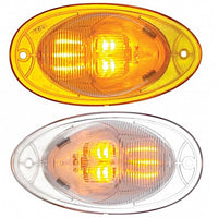 7 LED Turn Signal Light For 2008-2017 Freightliner Cascadia w/ Dome Lens - Amber LEDs (Amber or White Lens)