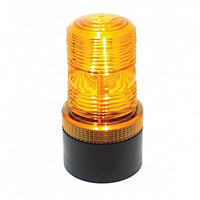 3 High Power LED Micro Beacon Light - Magnet or Permanent Mount - Amber LEDs (Amber Lens)