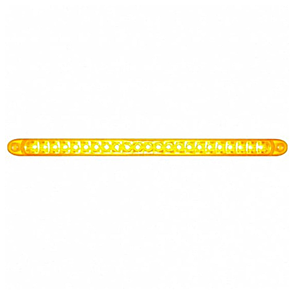 23 SMD LED 17-1/4" Reflector Turn Signal Light Bar Only (Stop, Turn & Tail) - Amber or Red LEDs (Amber, Red or Clear Lens)